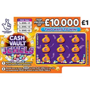Cash Vault Jewels Scratchcard