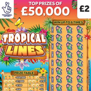 Tropical Lines Scratchcard