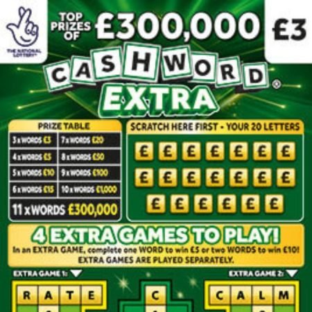 Cashword Extra (2024) Scratchcard